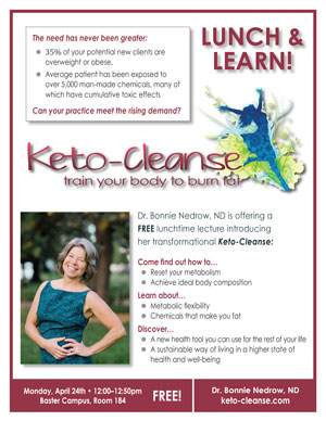 image: Keto-Cleanse Lunch and Learn Flyer