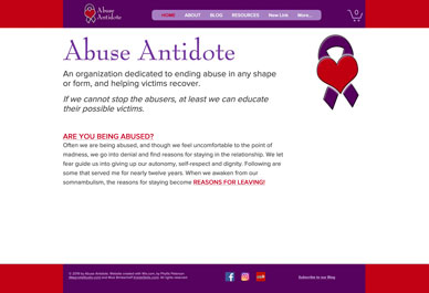 image: AbuseAntidote.com Home Page