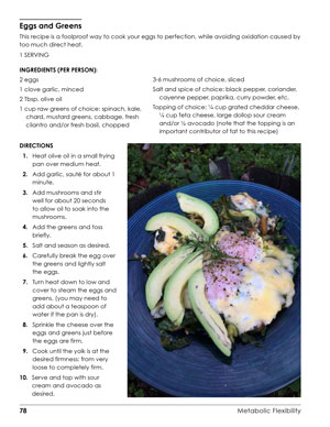 image: Metabolic Flexibility Ebook Eggs and Greens Recipe
