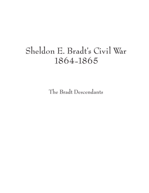 image: Civil War Memoir Title Page