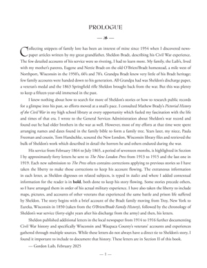 image: Civil War Memoir Prologue