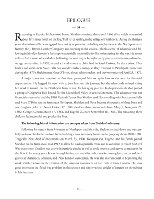 image: Civil War Memoir Epilogue