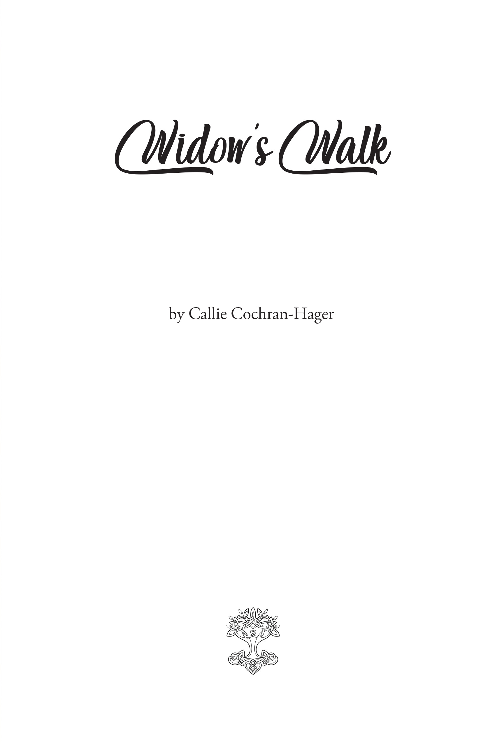image: Widow's Walk: A Journey Home Title Page