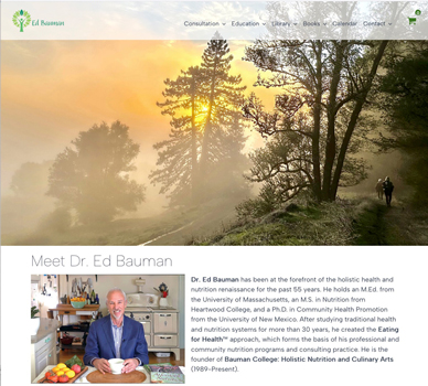 image: EdBauman.com Home Page