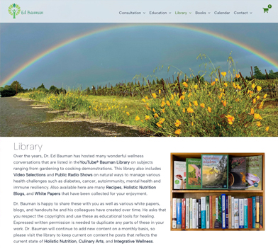image: EdBauman.com Library Page