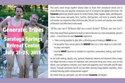 image: 2015 Generate Tribes Gathering Postcard Back