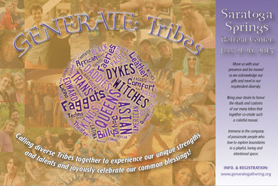 image: 2015 Generate Tribes Gathering Postcard Front
