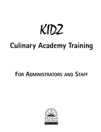image: KIDZ Culinary Academy Training Title Page