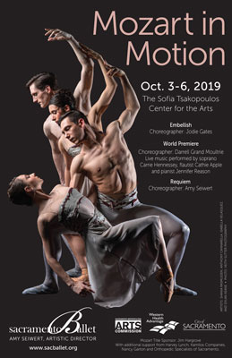 Sacramento Ballet Mozart 2019 Poster