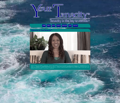 image: YourTenacity.com Home Page