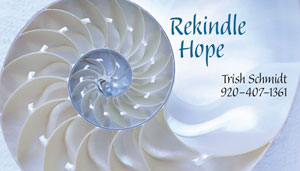 image: Rekindle Hope Yoga Business Card Front