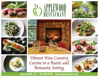 image: Applewood Inn, Restaurant, & Spa Event Booth Banner