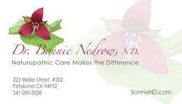 image:Dr Bonnie Nedrow, ND Business Card