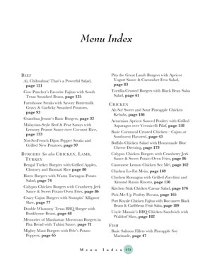 image: Grill Power: Second Edition™ Menu Index