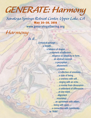 image:Generate Harmony Gathering Flyer Page 1