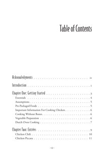 image: Gourmet Camping: Meals For Wheels Table of Contents