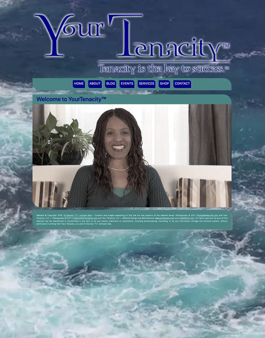 YourTenacity.com Web Site home page