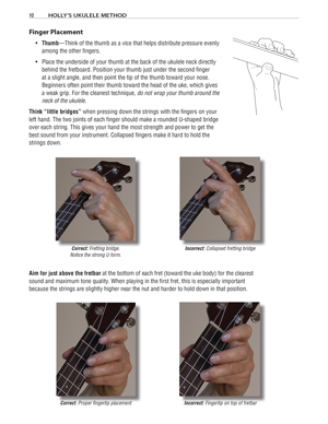 image: Holly's Ukulele Method™ Finger Placement