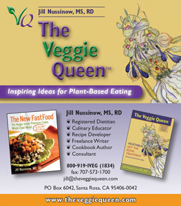 image: The Veggie Queen's Business Card Front and Back