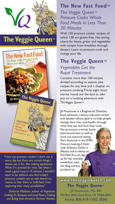 image: The Veggie Queen's Bookmark Front and Back